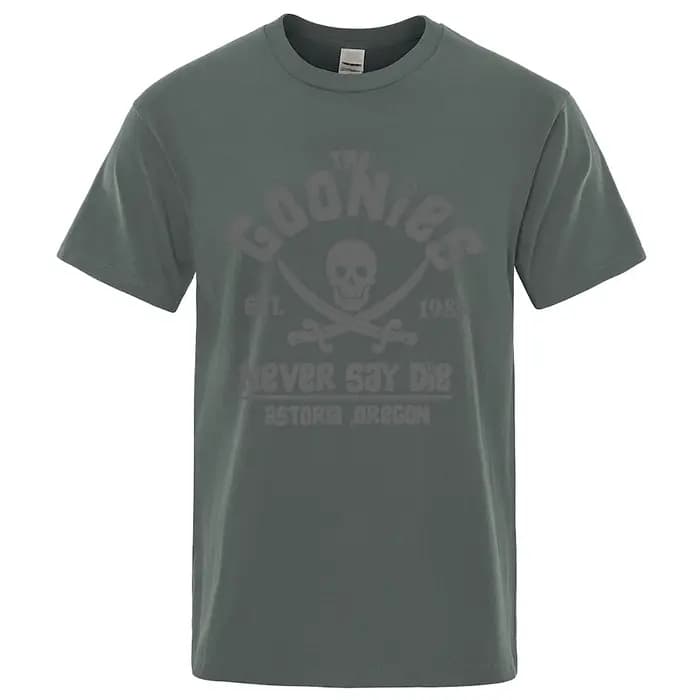 T-shirt Goonies Never Say Die Astoroa Carbonoa pour hommes et femmes