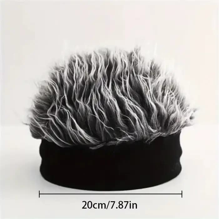Bonnet hip-hop en faux cheveux pour hommes