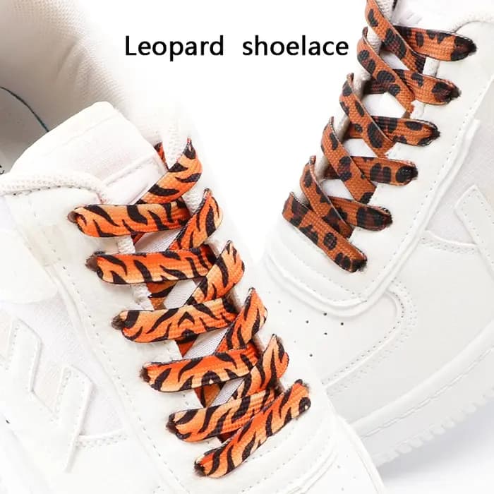 Lacets plats à motifs d'animaux AF1/AJ pour baskets