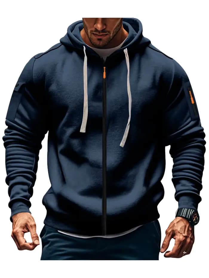 Veste à capuche homme automne/hiver 2025 – Multicolore