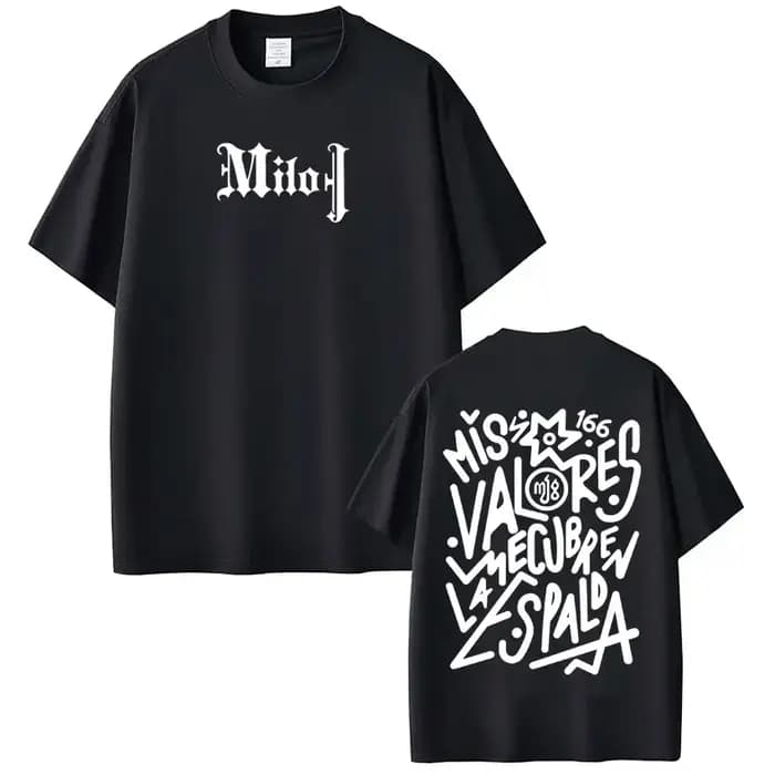 Rappeur Milo J mode graphique T-shirt hommes femmes mode T-shirt été à manches courtes, ample décont