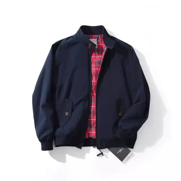 Blouson Aviateur Rétro Américain Style Tough Guy Harrington Printemps Automne Couleur Unie Polyvalen