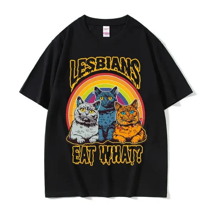 T-shirt unisexe « Lesbiennes mangeront ce qu'elles veulent » – Nouveau