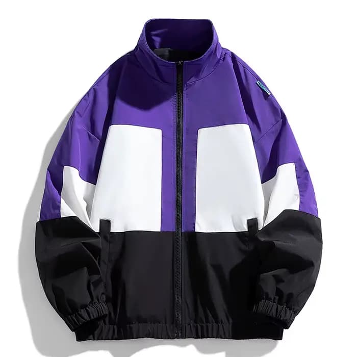 Una Reta Harajuku veste hommes printemps automne nouveau Hip hop couleur épissage manteau Streetwear