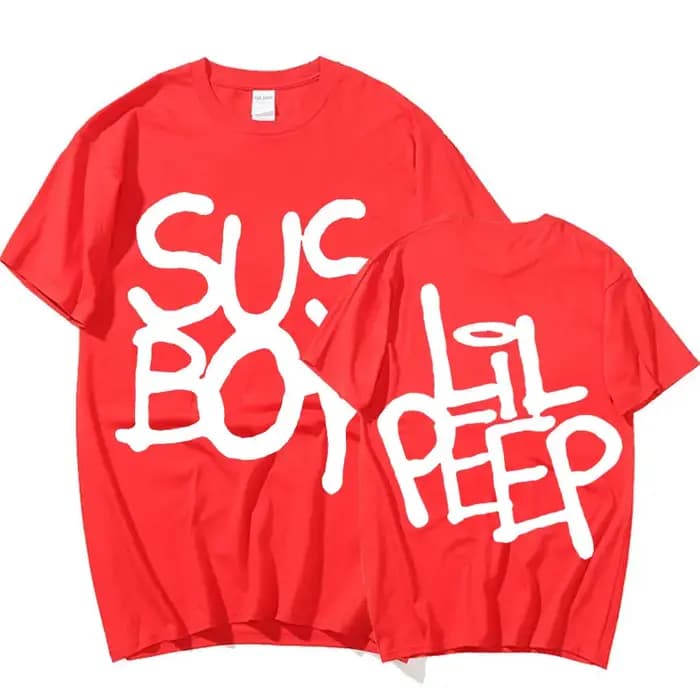 Lil Peep Sus Boy rose graphique T-Shirt hommes Cool Hip Hop rappeur