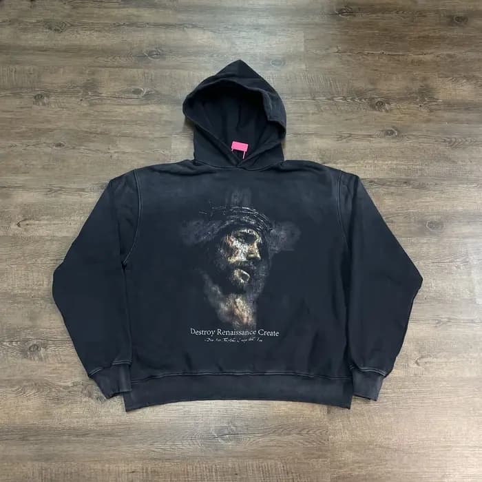 Yao mode Saint de Michael Streetwear ample surdimensionné Vintage rétro à capuche hommes vêtements graphiques luxe