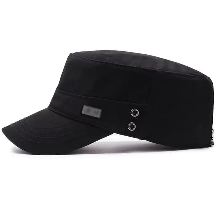 Casquette de baseball à visière en coton simple pour hommes