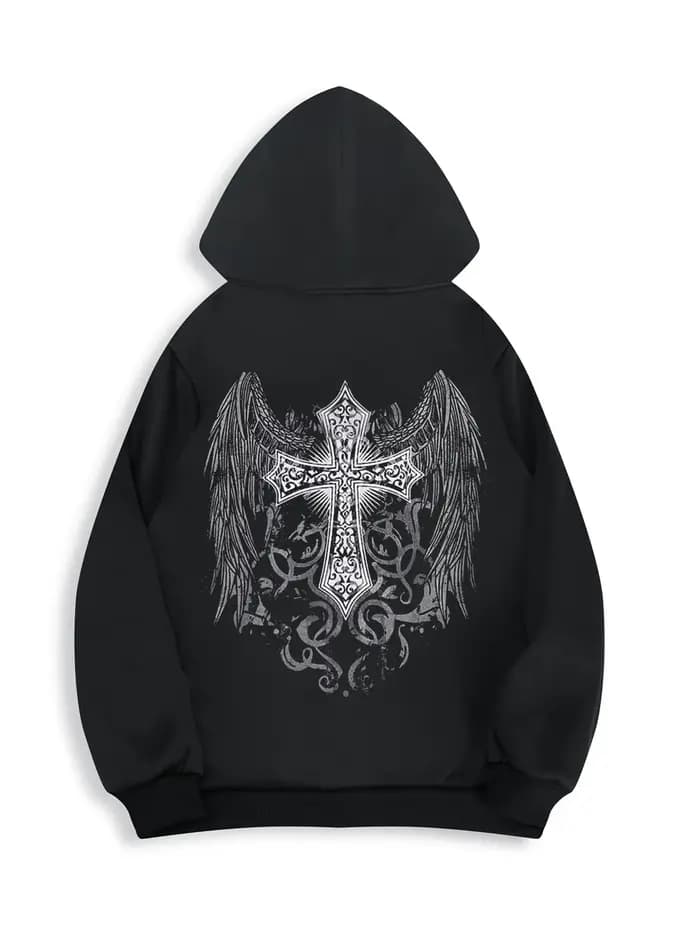 Sweat-shirt unisexe à capuche avec imprimé graphique créatif