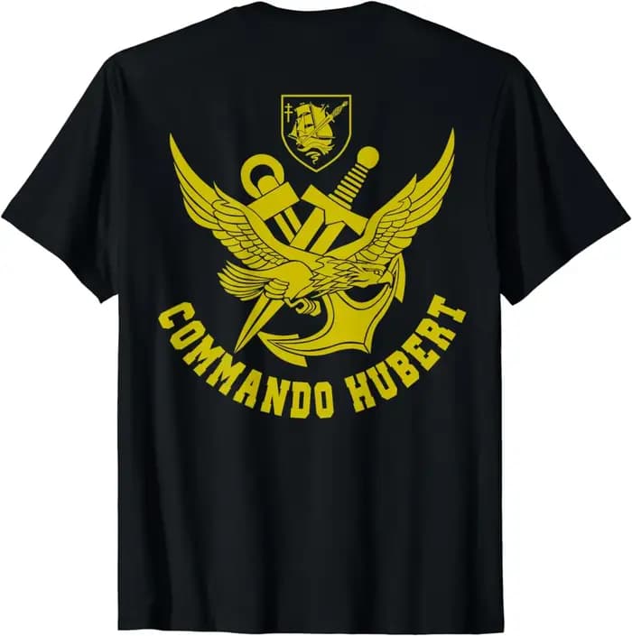 Naviennes françaises Forces spéciales Commando Hubert T-shirt à manches courtes décontracté coton col rond hommes chemise