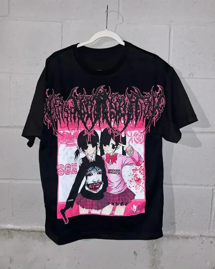 Vintage Sounds Collection graphique t-shirts Style gothique Streetwear Harajuku manches courtes Y2k