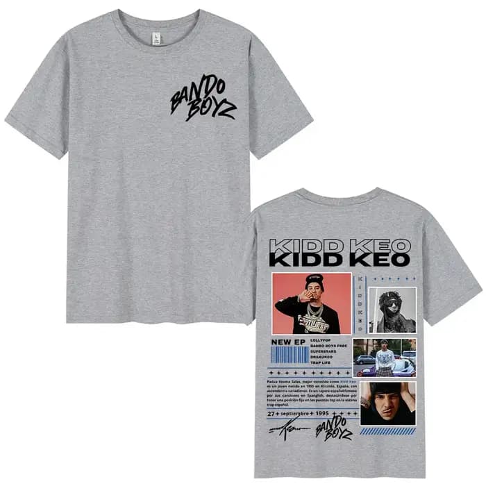 Rappeur Kidd Keo Bando Boyz Album Tour Merch T-shirt hommes femmes mode Hip Hop manches courtes T-shirts coton