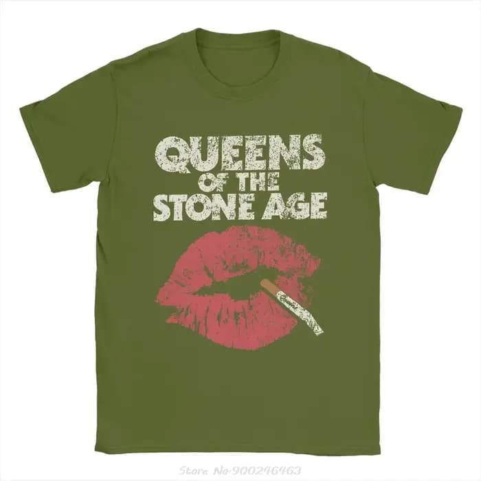 Hommes T-Shirt reines de la pierre âge Hipster coton t-shirts col rond manches courtes