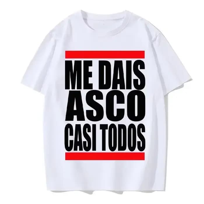 Moi Dais Asco Gasi Todos motif imprimé t-shirt hommes femmes été neutre décontracté vêtements amples
