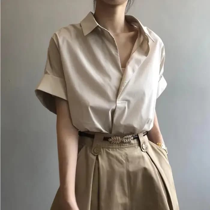 T-shirt blanc à manches courtes