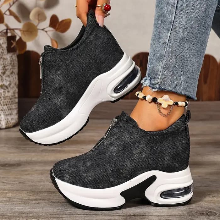 Femmes baskets anti-dérapant plate-forme baskets à semelles compensées femmes sans lacet décontracté dame chaussures vulcanisées femmes Zapatos De Mujer2026