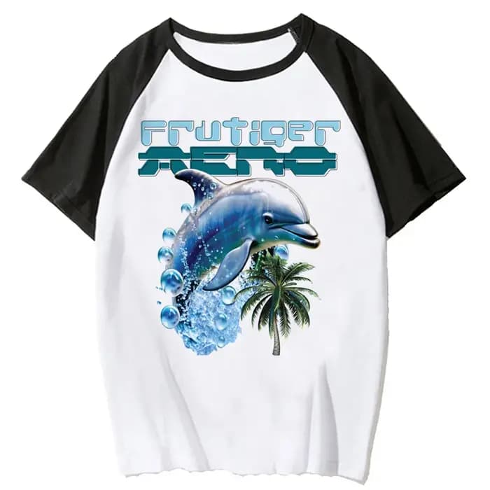 Frutiger Aero chemise adolescent Grunge classique années 80 numérique harajuku