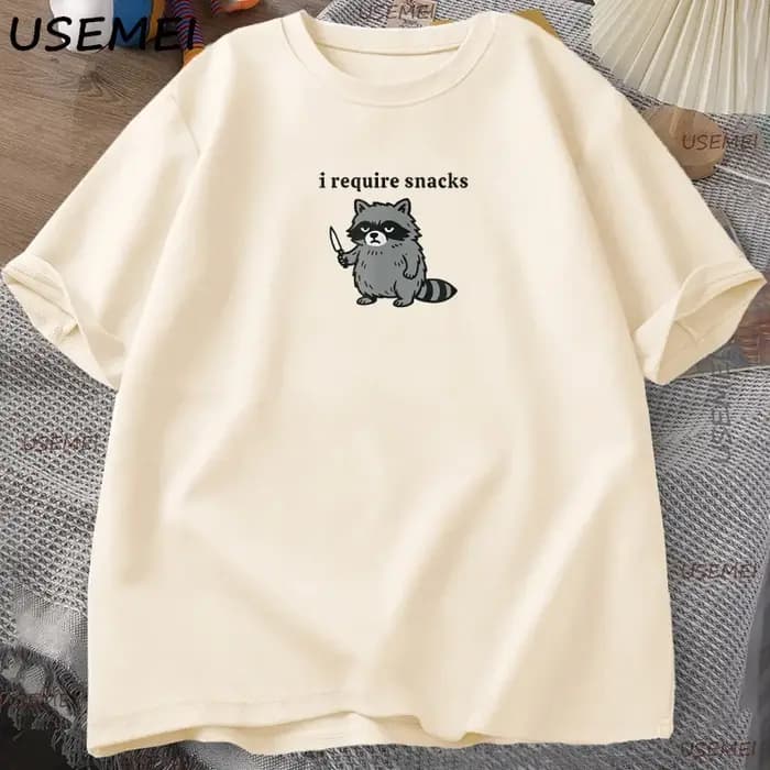Je rechercher des collations T-Shirt drôle raton laveur hommes femmes