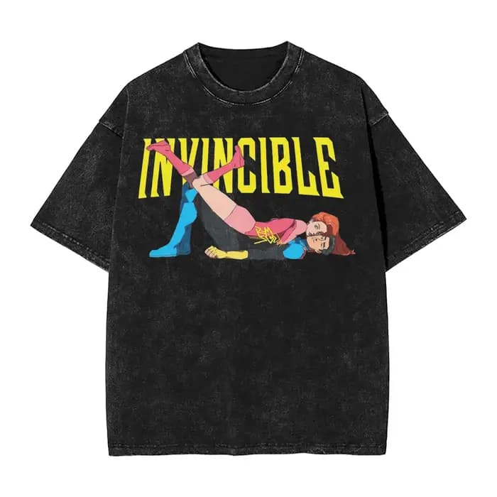 Super-héros Invincible Manga T-shirt Harajuku rue mode T-shirt lavé coton T-Shirts hommes femmes vêt
