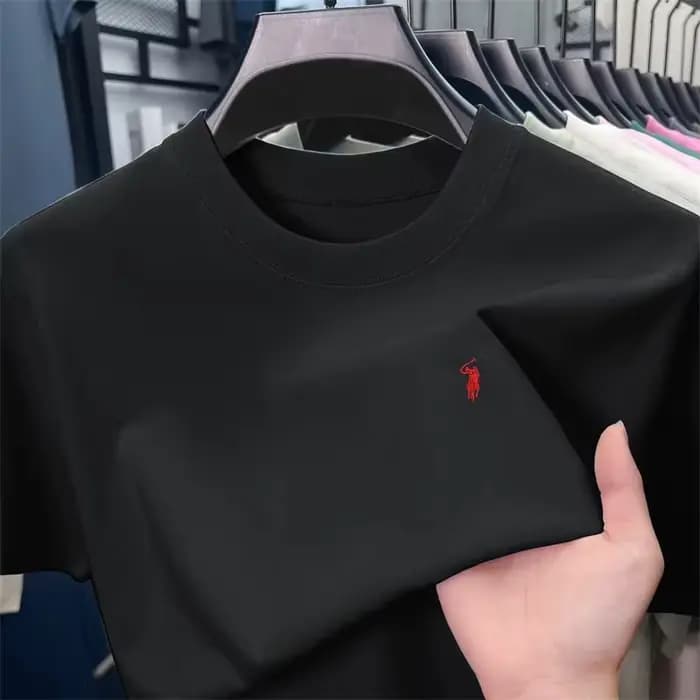 T-shirt classique pour homme en pur coton, respirant, doux et confortable.