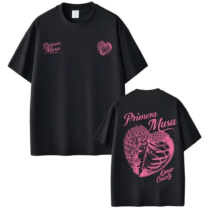 Omar Courtz Primera Musa Album Tour Merch T-shirt hommes femmes Hip Hop mode T-shirt décontracté cot