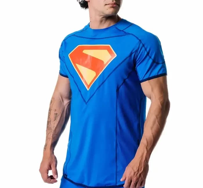 T-shirt à manches courtes Superman édition limitée, t-shirt assorti pour la famille, surdimensionné, respirant, à séchage rapide, pour le sport