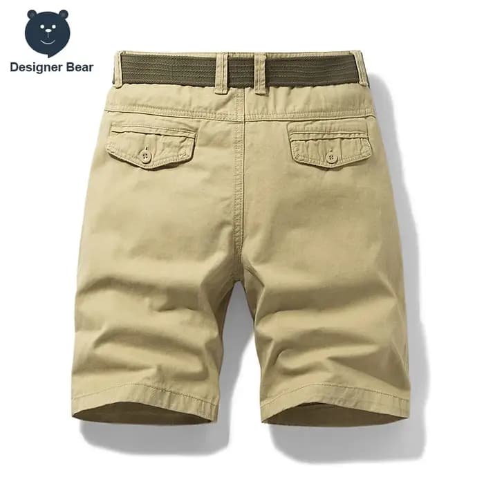Shorts Cargo Baggy Homme 2026 de Marque – Bermuda de Travail Multi-Poches en Coton pour l'Été