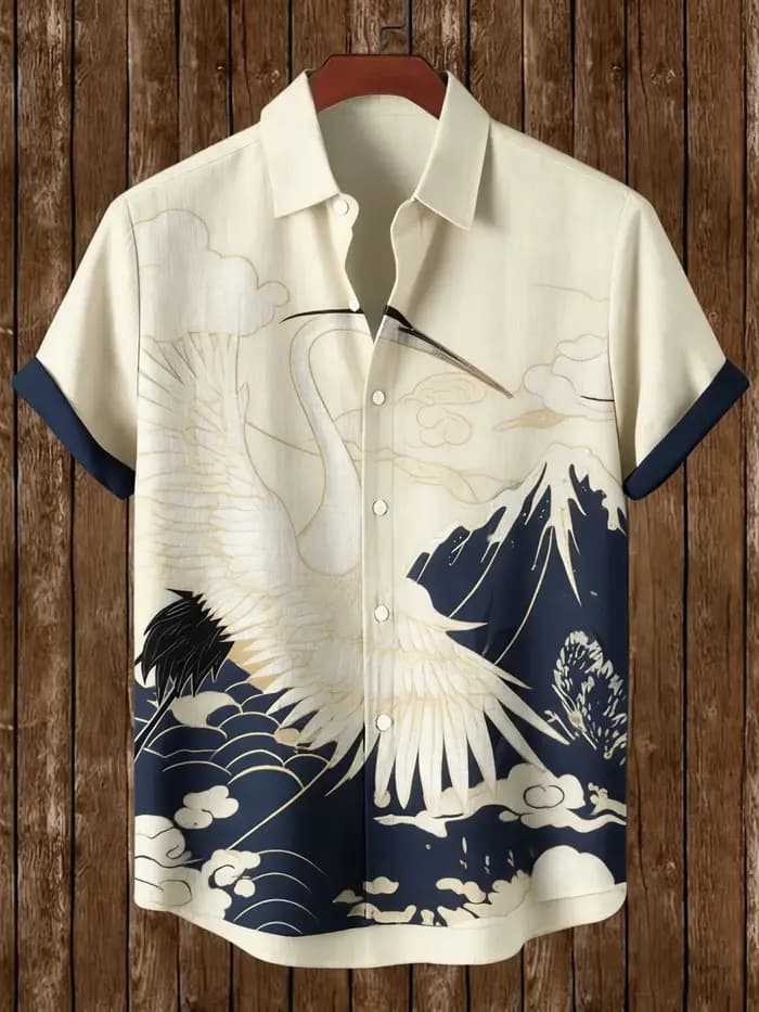 Chemise d'été à manches courtes pour hommes