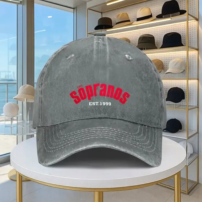1 casquette de baseball au design Sopranos | Léger