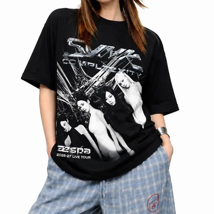 T-shirt Aespa Synk Complaexity Live Tour 2026 pour hommes et femmes