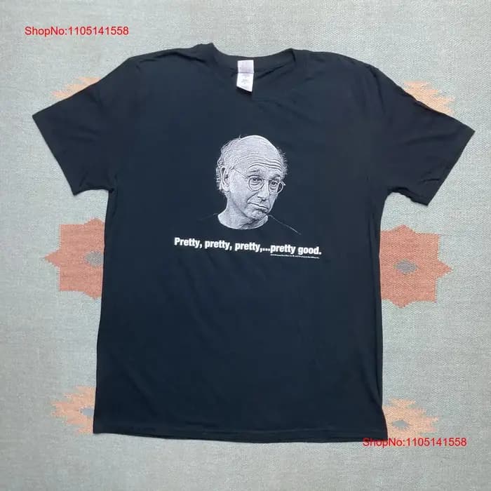 Curbez votre enthousiasme t-shirt 2010 assez bon Larry David HBO promo grand vintage lavé doux streetwear légèrement unisexe
