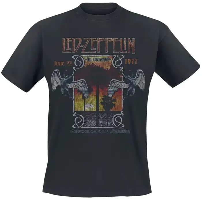 T-shirt avec logo et symboles Led Zeppelin
