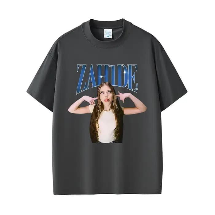 Chanteur Zahide imprimé graphique T-shirts hommes femmes mode décontracté coton à manches courtes