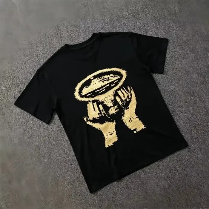 T-shirt et short graphiques oversize pour homme