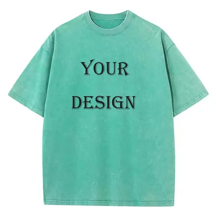 T-shirt unisexe en coton lavé
