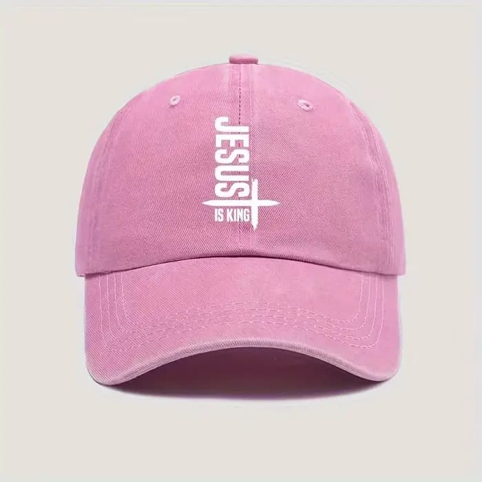 Casquette de baseball unisexe avec imprimé Jesus Is King