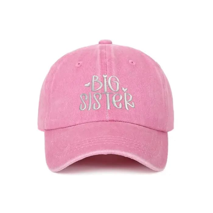 Casquettes tendance en coton délavé pour frères et sœurs