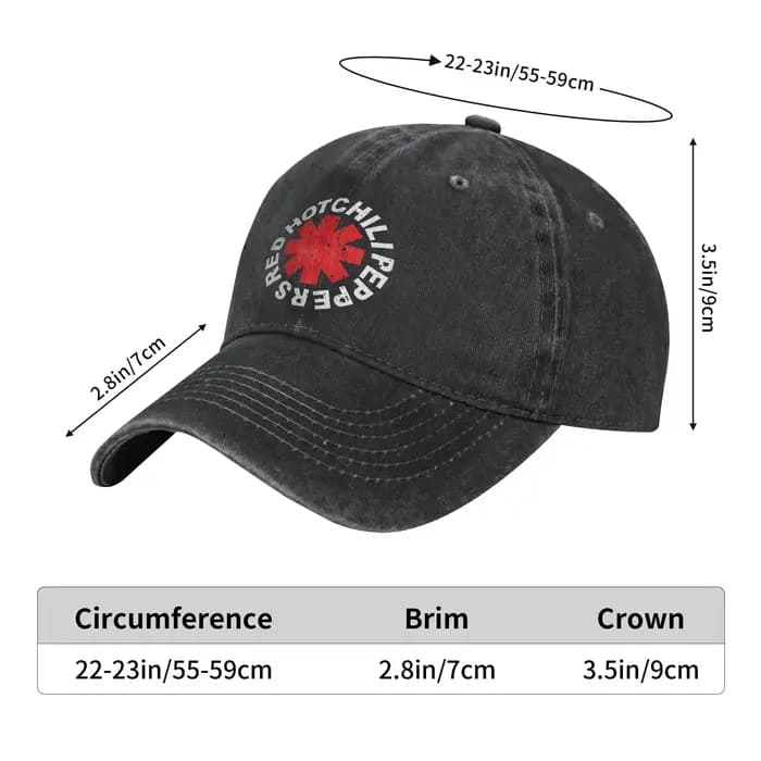 Casquette de baseball rouge style Hot Chili Pepper