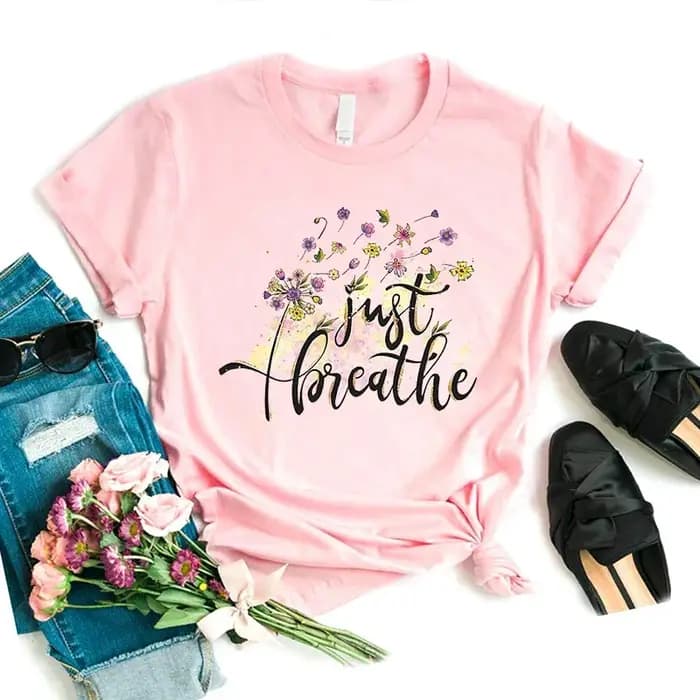T-shirt imprimé graphique pour femmes