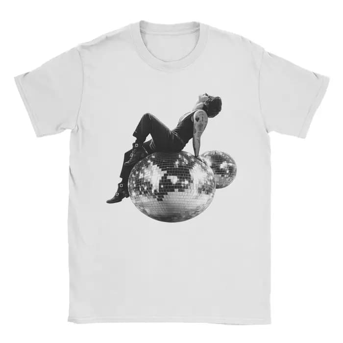 Cool Harrys Styles Kiss All The Time Disco T-Shirt pour hommes, col rond, en coton, à manches courtes, idée cadeau, vêtements