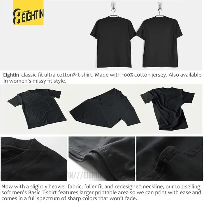 Electrical AtlanClassic-T-shirt à manches courtes en pur coton pour homme