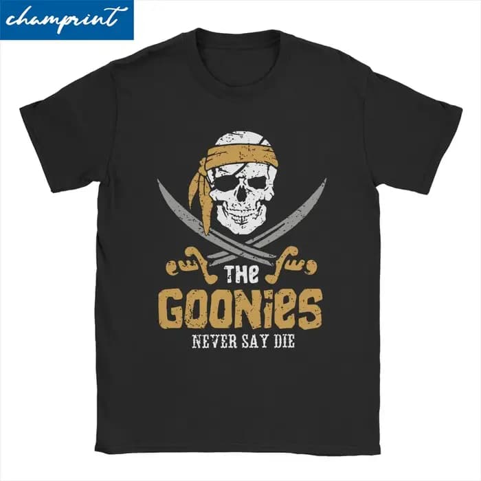 The Goonies Skull série TV T-Shirts pour hommes femmes drôle pur coton t-shirt col rond à manches courtes