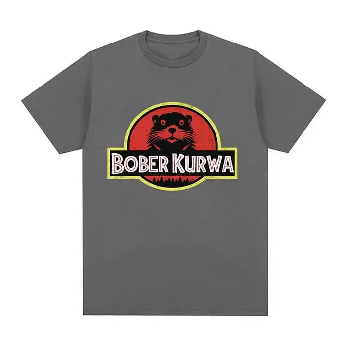 Bober Kurwa Bobr drôle Meme graphique T-shirt hommes femmes mode Hip Hop manches courtes T-shirts amples 100% coton