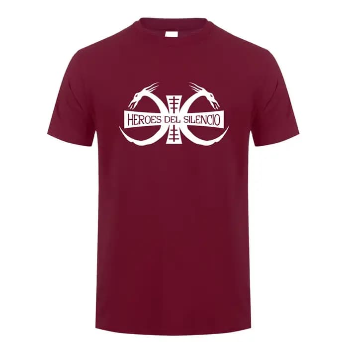 Heroes Del Silencio Rock Band Logo T-Shirts à manches courtes coton décontracté Mans Hip Hop t-shirt LH-266