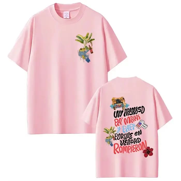 Bad Bunny Tour T-shirt Fashion Streetwear Graphic Unisex Mens Hip Hop