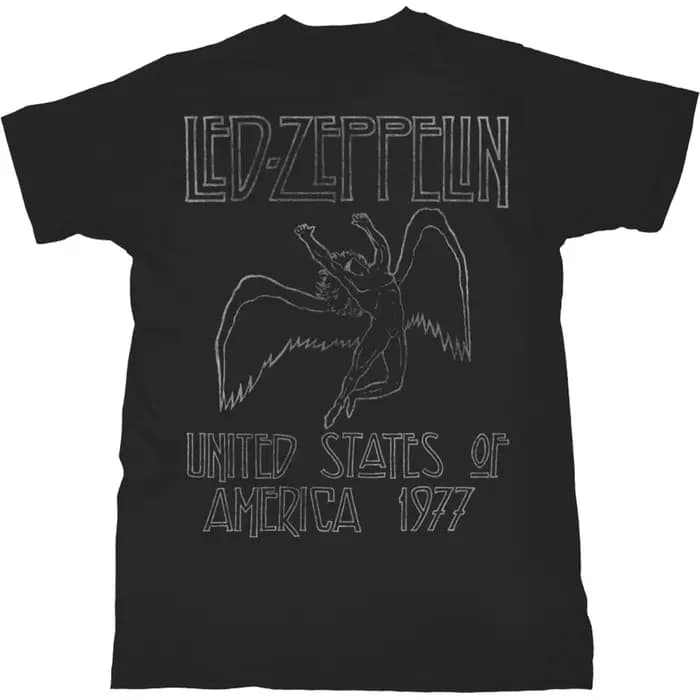 T-Shirt Photo Led Zeppelin Band en coton pour hommes et femmes, Streetwear d'été