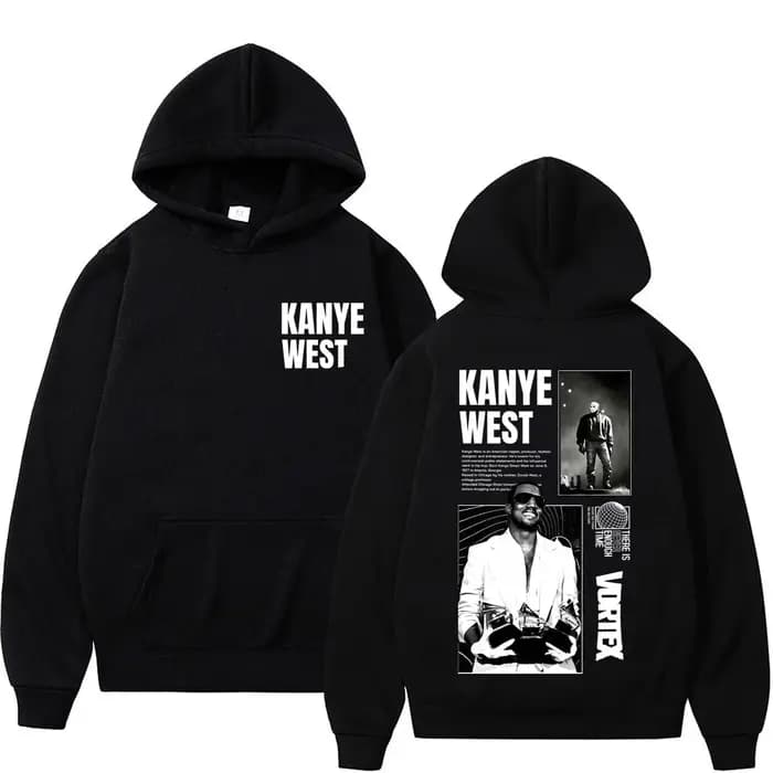 Sweat-shirt à capuche imprimé Rapper Kanye West Tour 2026 pour hommes et femmes
