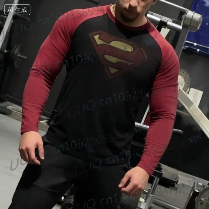 SUPERMAN – maillot de fitness pour hommes, édition limitée, vêtements de sport, de course, de muscul