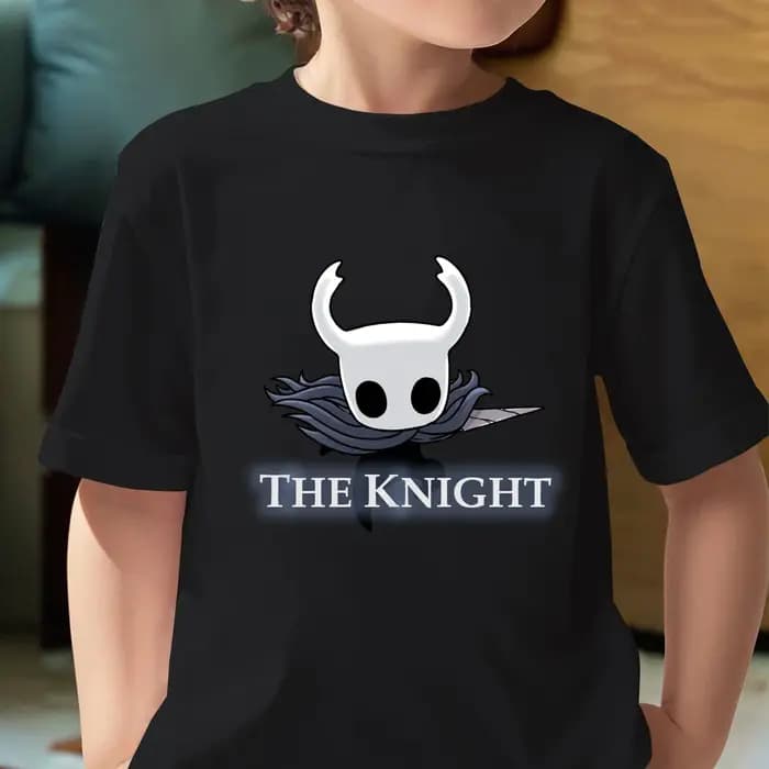 T-shirt Hollow Knight pour filles, t-shirt d'été à manches courtes pour garçons, décontracté, respirant, imprimé dessin animé Silksong, t-shirt pour enfants