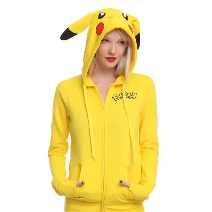 Sweat à capuche Anime Cartoon Kawaii pour hommes et femmes, vêtements d'extérieur mignons, PVD jaune
