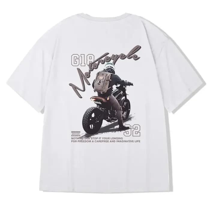 T-shirt imprimé vintage américain pour homme, manches courtes, col rond, en coton, style streetwear, décontracté, gothique, Y2K, pour l'été
